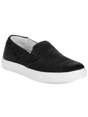 Kenneth Cole King Womens Sneaker Black Haircalf Fashion Slip On Shoes size 8